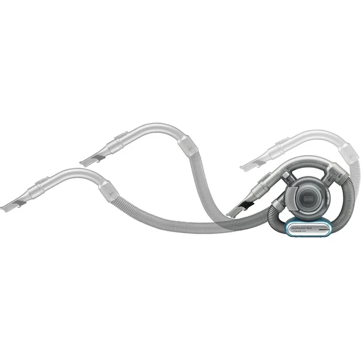 Black + Decker Lithium Dustbuster Flexi PD1420LP – 14,4V Akku Handstaubsauger mit flexiblem Saugschlauch – Beutel- und kabellos – 1 x Staubsauger inkl. Ladestation, Flusen- und Haaraufsatz – Bild 3