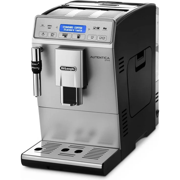De'Longhi Autentica Plus ETAM 29.620.SB Kaffeevollautomat (1450 W, 1,4 l, Dampfdüse) silber-schwarz – Bild 1