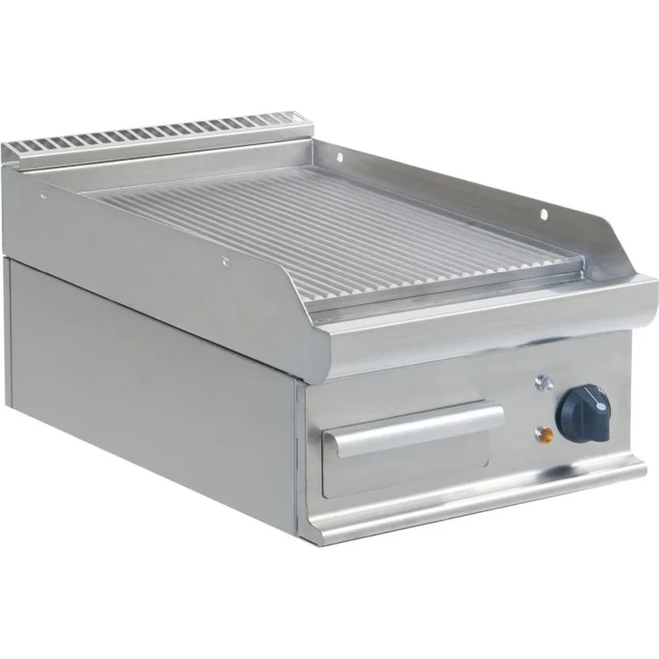 Saro Elektro-Griddleplatte Tischmodell E7-KTE1BBR, Edelstahl