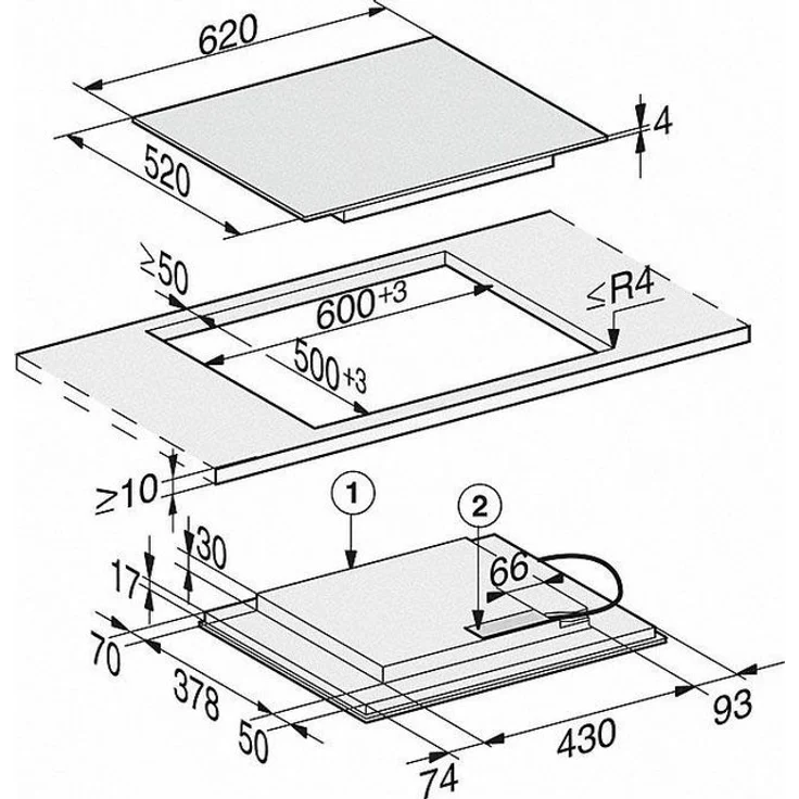 Miele KM 7564 FL Kochfelder (Einbau) Schwarz – Bild 6