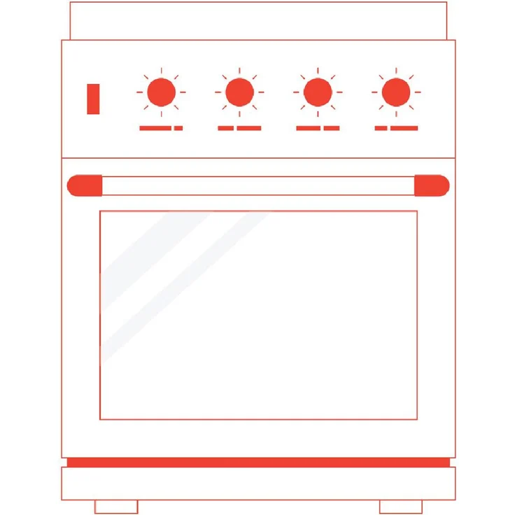 Smeg CPF9IPOR 90 cm, Herd, A+, Standgerät, Betriebsart Ofen elektrisch, Betriebsart Kochfeld elektrisch, Volumen 115 l – Bild 1