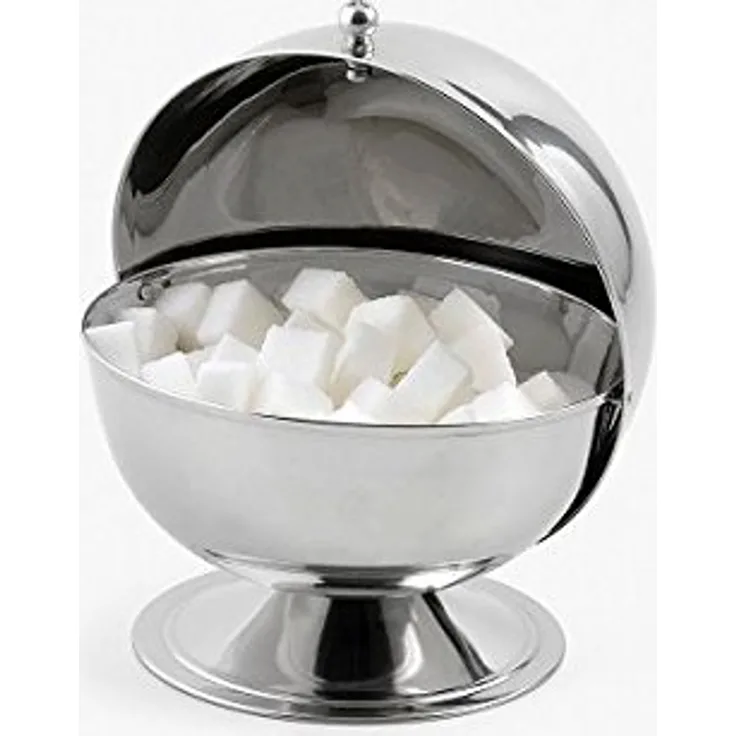 Weiss Weiss Zuckerkugel, Edelstahl, Silber, 14 x 13 x 14 cm