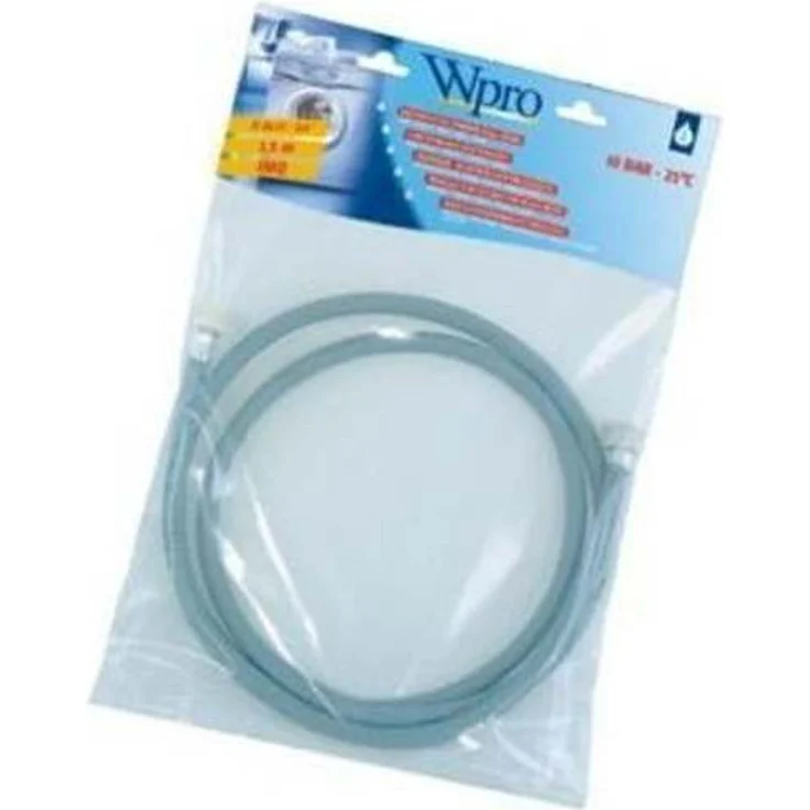 wpro TAF258 - Waschmaschinenzubehör- Geschirrspülerzubehör- Wasser-Zulaufschlauch LUXE (2,5m), Gerade-Gewinkelt, Bis zu 60bar- Für Waschmaschinen und Geschirrspüler- Universell