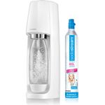 SodaStream Easy weiß Wassersprudler inkl. 1 PET-Flasche (Füllmenge: 1 Liter) und 1 Kohlensäurezylinder 