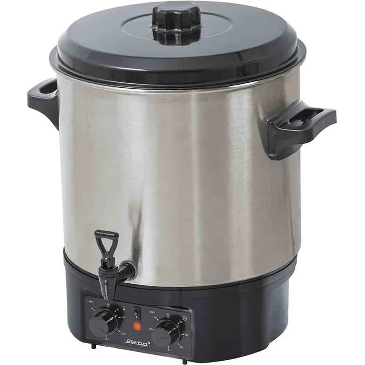 Steba ER 2 Einkoch- und Glühweinautomat, 27 Liter, Edelstahlgehäuse, mit Auslaufhahn