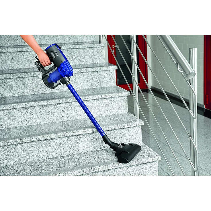 Bomann BS 1948 CB Hand--Bodenstaubsauger 2in1 beutellos, Hepa-Filter, Wandhalterung, Aluminium, anthrazit-blau – Bild 3