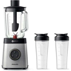 Bild für Philips HR3655-00 Standmixer (1400 Watt, ProBlend 6 3D Technologie, 2 Liter Glasbehälter, 2x Trinkbecher, Spülmaschinenfest)