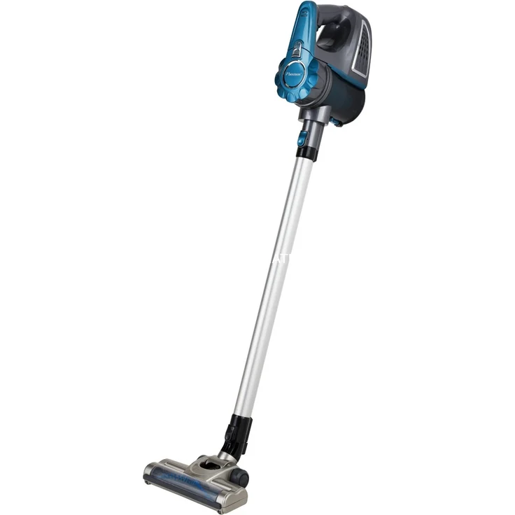Bestron Kabelloser Handstaubsauger mit Stab, Beutellos, Kapazität: 0,6 l, 120 Watt, Blau-Grau – Bild 1