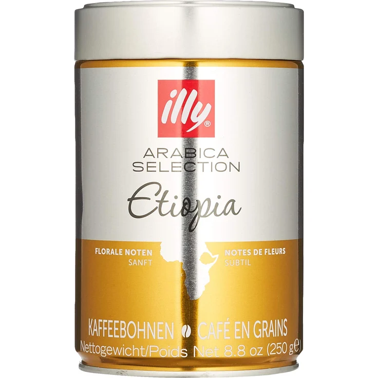 illy Kaffee, Espressobohnen der Arabica Selection aus Äthiopien - Verpackung mit 1 Dosen 250 g – Bild 1