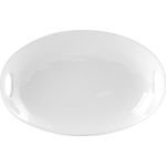 HOTELWARE Auflaufform oval, Porzellan, Weiß, 24 x 5 x 36 cm