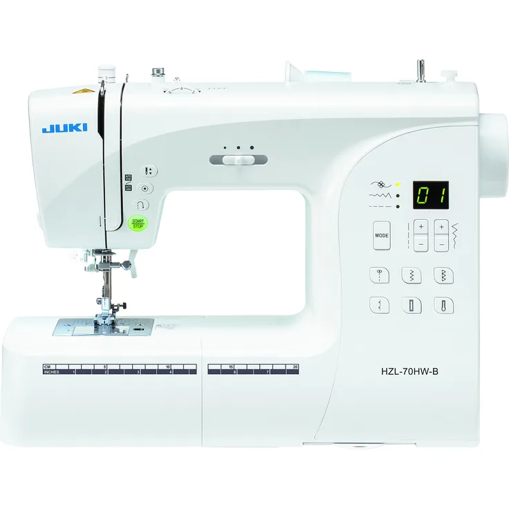 Juki HZL-H70HW-B  80 Nähprogramme Knopflochautomatik Nadeleinfädler Nähmaschine, weiß