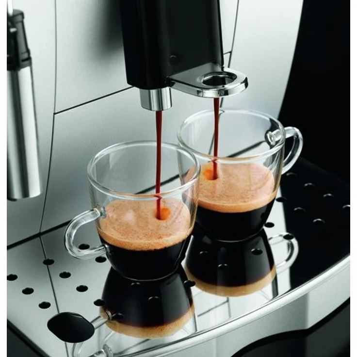 De'Longhi ECAM 22.110.SB Magnifica S Kaffeevollautomat mit Milchaufschäumdüse für Cappuccino und integriertem Mahlwerk, mit Espresso Direktwahltasten und Drehregler, 2-Tassen-Funktion, 1,8 Liter Wassertank, silber – Bild 3