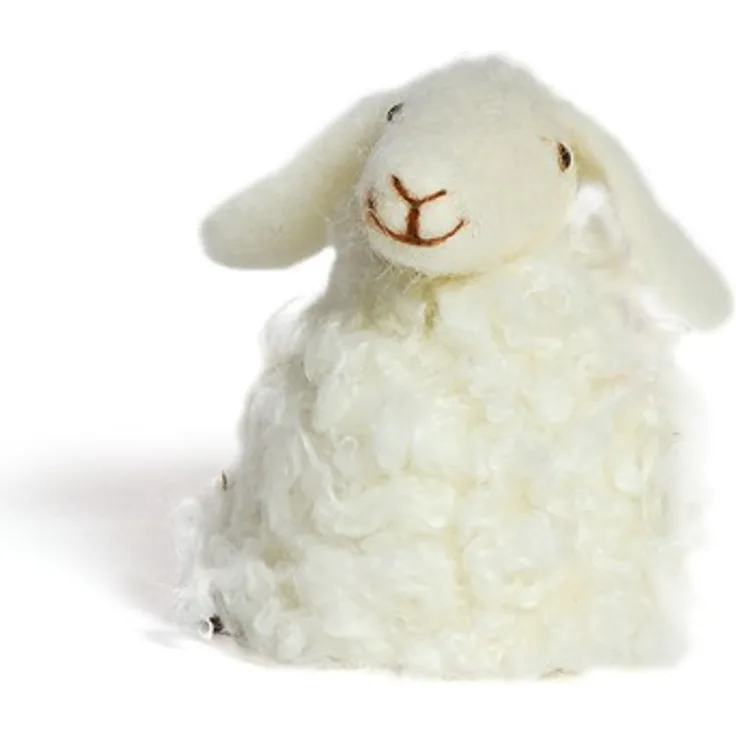 Eierwärmer - Schaf weiß 10 cm