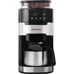 GASTROBACK #42711_S Filterkaffeemaschine Grind & Brew Pro Thermo, integriertes Kegelmahlwerk mit 8 Mahlstufen, Soft-Touch LCD-Display, 1 Liter Thermoskanne