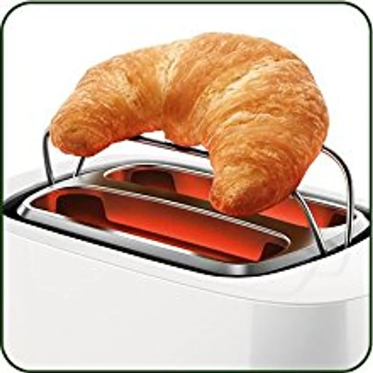Philips HD2581-00 Toaster, integrierter Brötchenaufsatz, 8 Bräunungsstufen, weiß – Bild 5