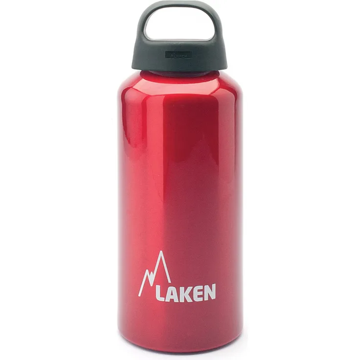 Laken Unisex – Erwachsene Aluminium rot, BPA Aluminiumtrinkflasche Classic 0,6 Liter, PBA frei