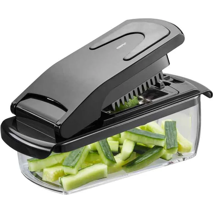 Gefu Würfel- und Stifteschneider Treppo Universalzerkleinerer, manuell, Kunststoff, schwarz