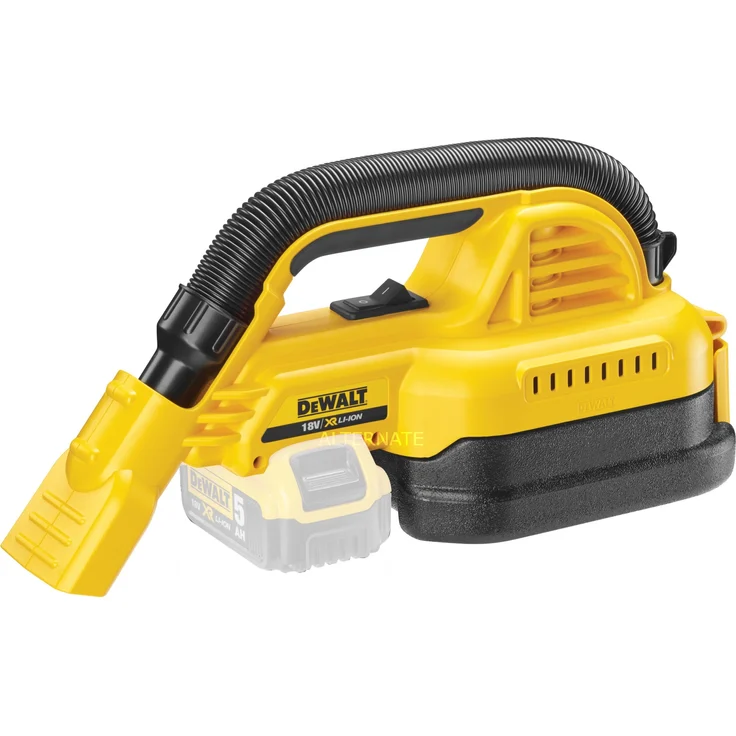 DeWalt Akku-Handsauger- Handsauggerät (18 Volt, Hepa-Hochleistungsfilter, ergonomisch gu mmierter Griff, ausziehbarer Saugschlauch, entleerbarer Staubbehälter mit 1.9 l Fassungsvermögen) DCV517N – Bild 1