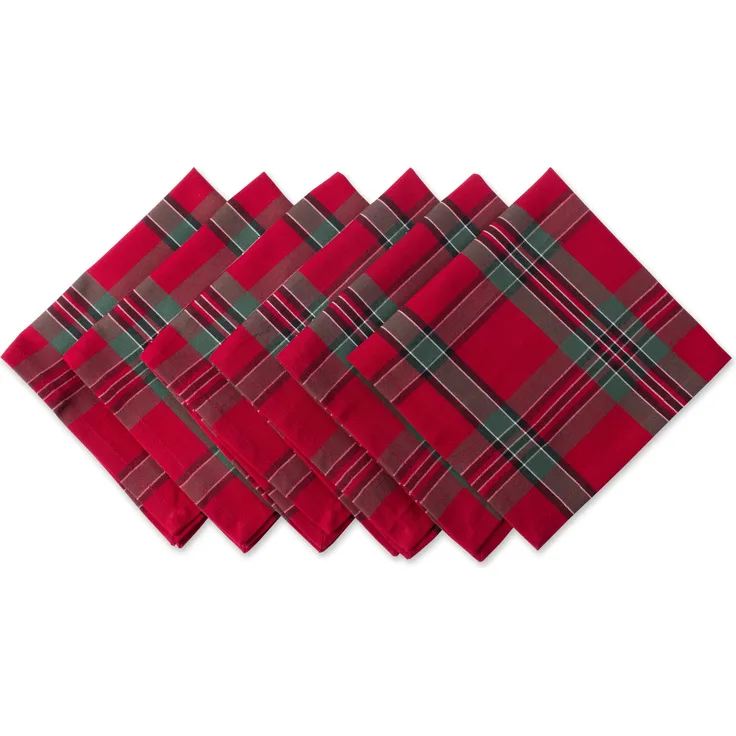 DII Lagerfeuer 6er-Set Napkin Holiday Plaid
