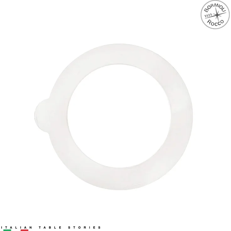 Bormioli Rocco Ersatz-Dichtungen 6 Stück: 8,9 cm Durchmesser, Fido Jar kompatibel, lebensmittelechtes Gummi, auslaufsichere Dichtungsringe für Standard-Dosen- und Aufbewahrungsbehälter