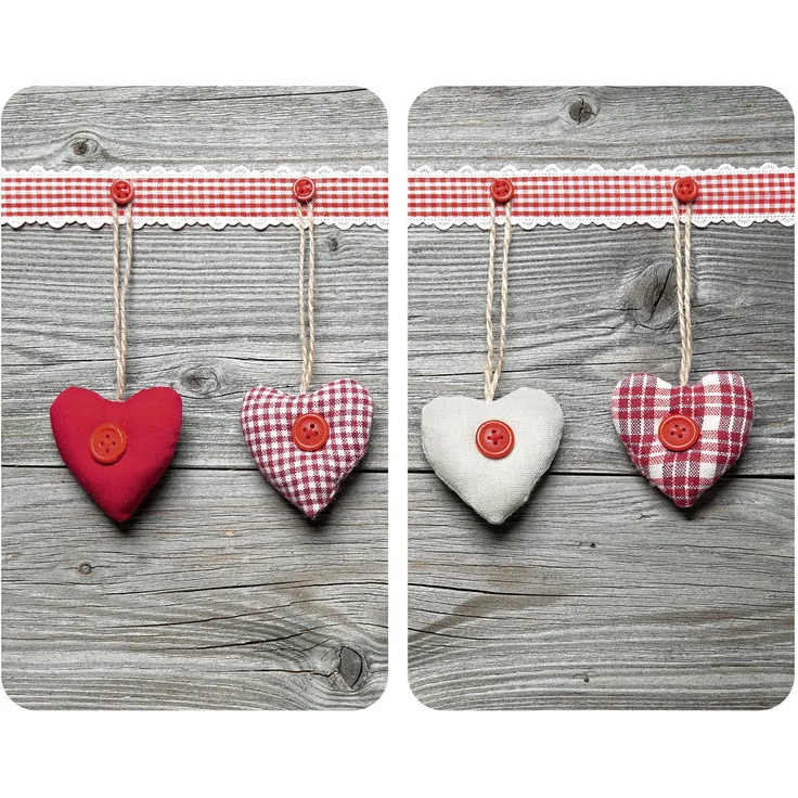 Wenko Herdabdeckplatte, Breite 52 cm, gehärtetes Glas