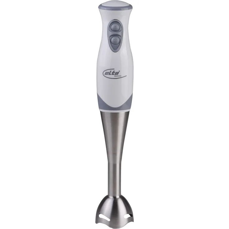 Elta Stabmixer ESTM-200 (Edelstahl, 250 Watt, Edelstahlklinge, 2 Geschwindigkeiten)