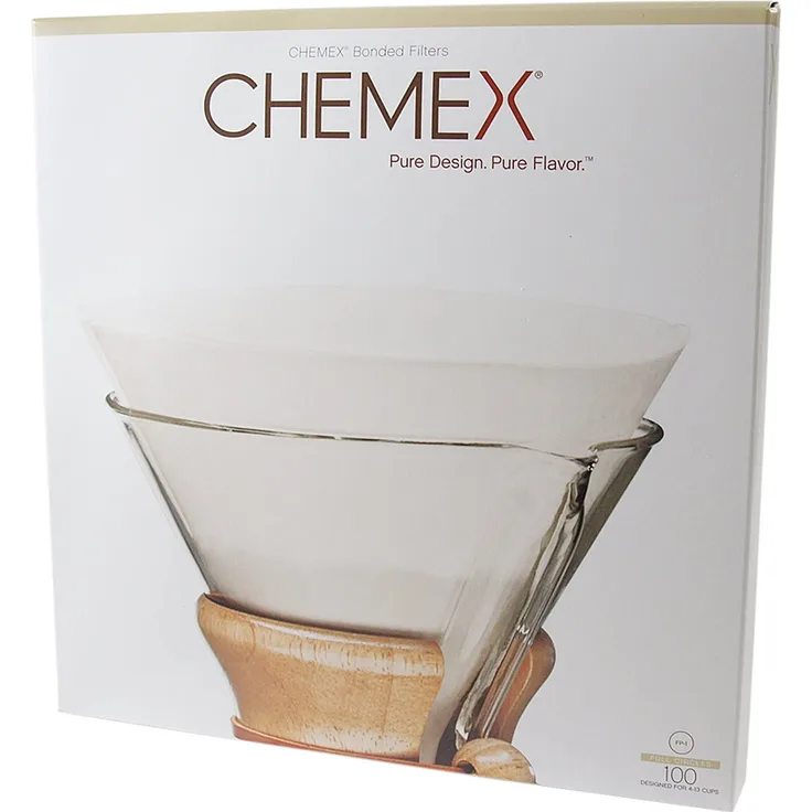 Vorgefaltetes Chemex Filterpapier, Halbkreis, passend für 6, 8, 10