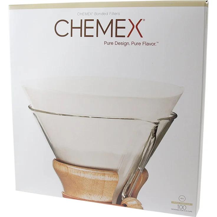 Vorgefaltetes Chemex Filterpapier, Halbkreis, passend für 6, 8, 10 – Bild 1