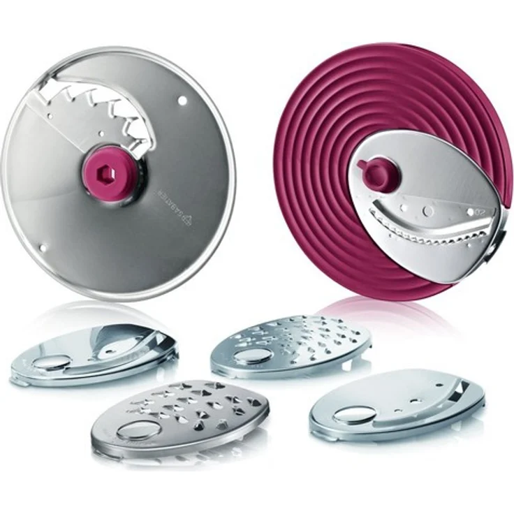 Philips HR1388-80 Salatzubereiter und Zerkleinerer (6 Edelstahl-Scheibeneinsätze) – Bild 4