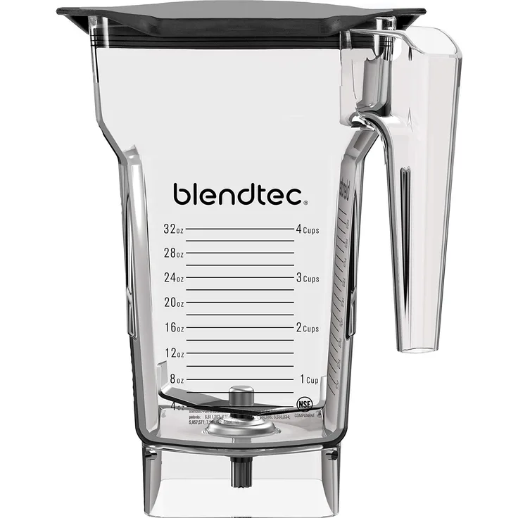 Blendtec FourSide Einmachglas mit weichem Deckel 1 - Pack farblos