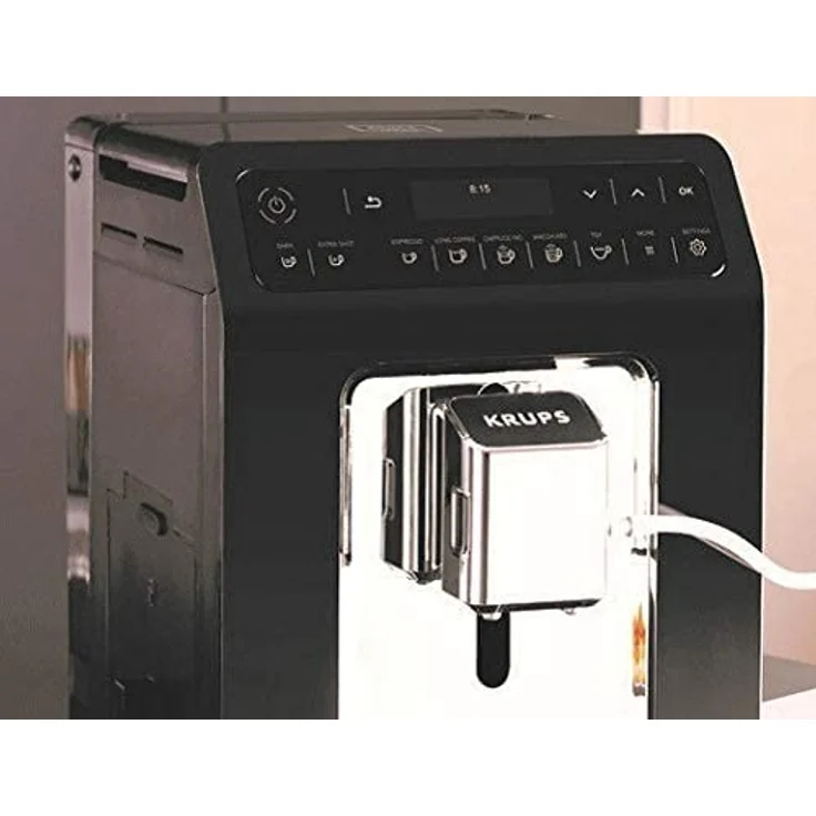Krups EA8918 Evidence Kaffevollautomat mit integriertem Mahlwerk, OLED-Display Barista Quattro Force Technologie, 12 Kaffee-Variationen, 3 Tee-Variationen, One-Touch-Cappuccino Funktion, 2-Tassen Funktion, schwarz – Bild 5