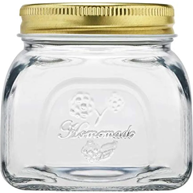 Pasabahce Homemade Vorratsdose mit Deckel, Gold