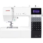 Janome DC 7100  100 Nähprogramme Nählicht Display Filzmaschine, weiß