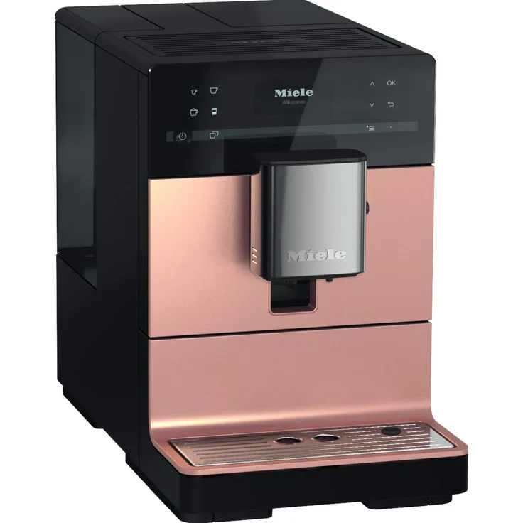 Miele CM 5510 Silence Kaffeevollautomat OneTouch for Two, autom. Spülprogramme, einfache Reinigung, entnehmbare Brüheinheit, Genießerprofile, Heißwasserauslauf, rosegold
