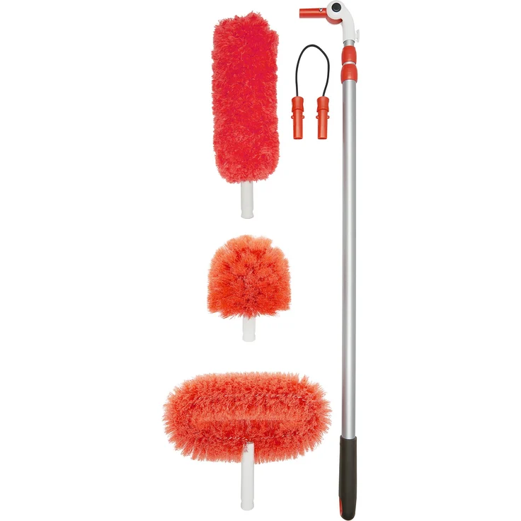 Oxo Good Grips ausziehbarer Staubwedel, Aluminium, mit verschiedenen Aufsätzen – Bild 1