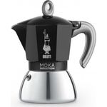 Bialetti New Moka Induction Espressokocher, für 6 Tassen, 280ml, schwarz