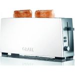 Graef Langschlitz-Toaster TO 91, Edelstahl, weiß
