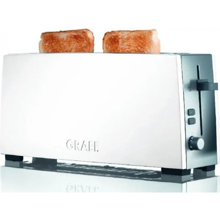 Graef Langschlitz-Toaster TO 91, Edelstahl, weiß