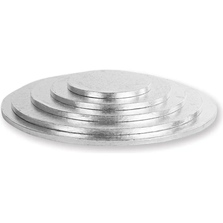 Decora 0931619 RUNDE TORTENPLATTE Silber cm 28X1,2 H