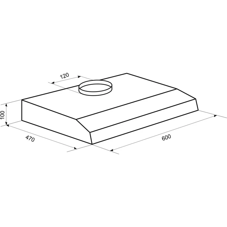 Exquisit UBH 08-2.1, Motorhaube, Standard, Breite: 60 cm, Tiefe: 47 cm, Absaugung und Rückführung (mit zusätzlichem Rückführungsset), weiß – Bild 3