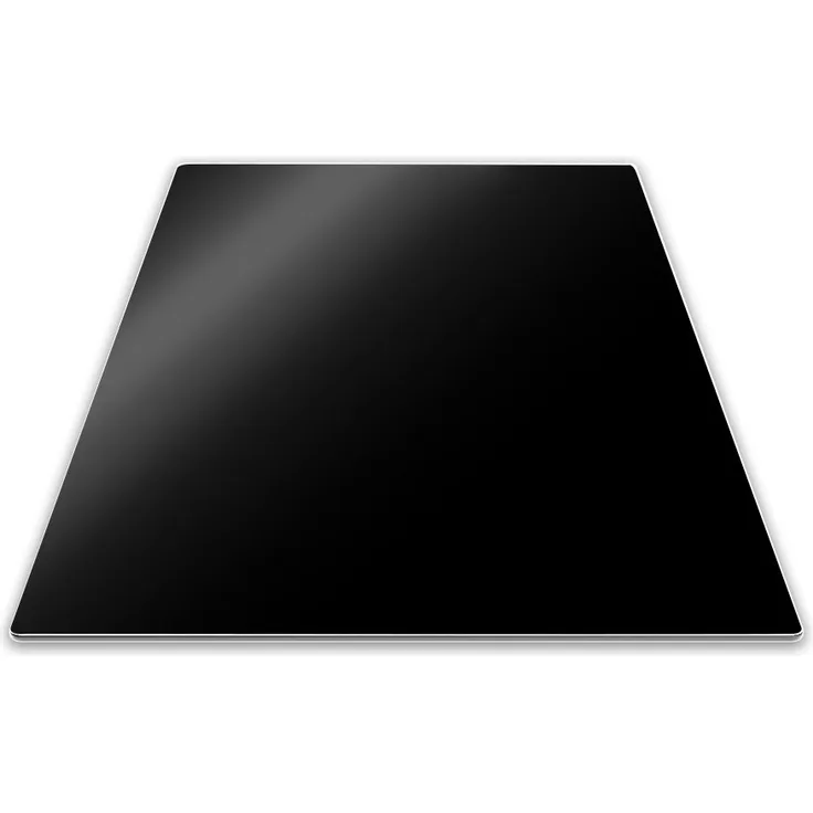 Pebbly 99-14PPMID Schutzplatte für Kochfeld, Hartglas schwarz 50 x 28 cm