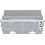 Siemens iQ300 LB55565, Motorhaube, mechanisch betrieben, Nische, Breite: 50 cm, Tiefe: 35 cm, Absaugung und Rückführung (mit zusätzlichem Rückführungsset), Silver Metallic