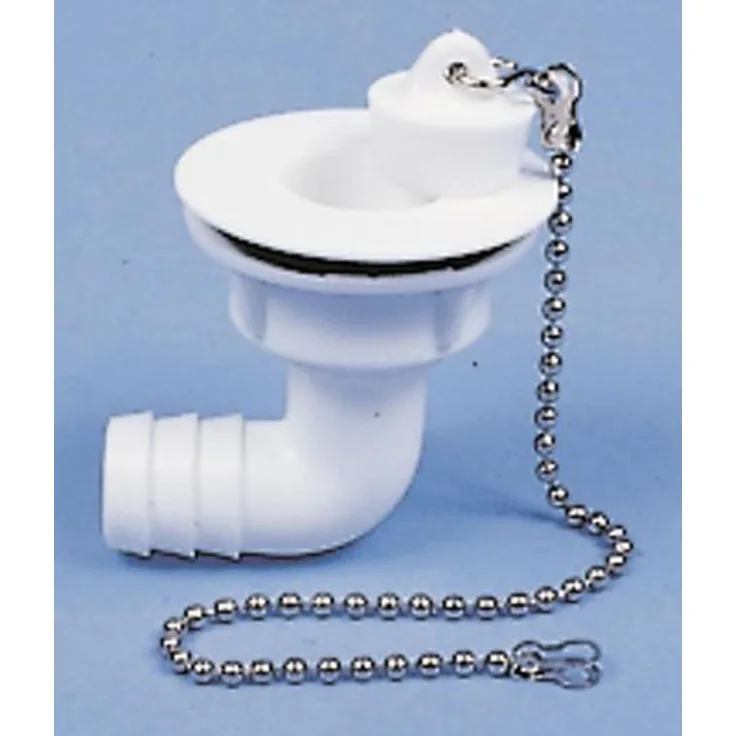 Wasserablaufgarnitur gewinkelt Schlauch 19 mm