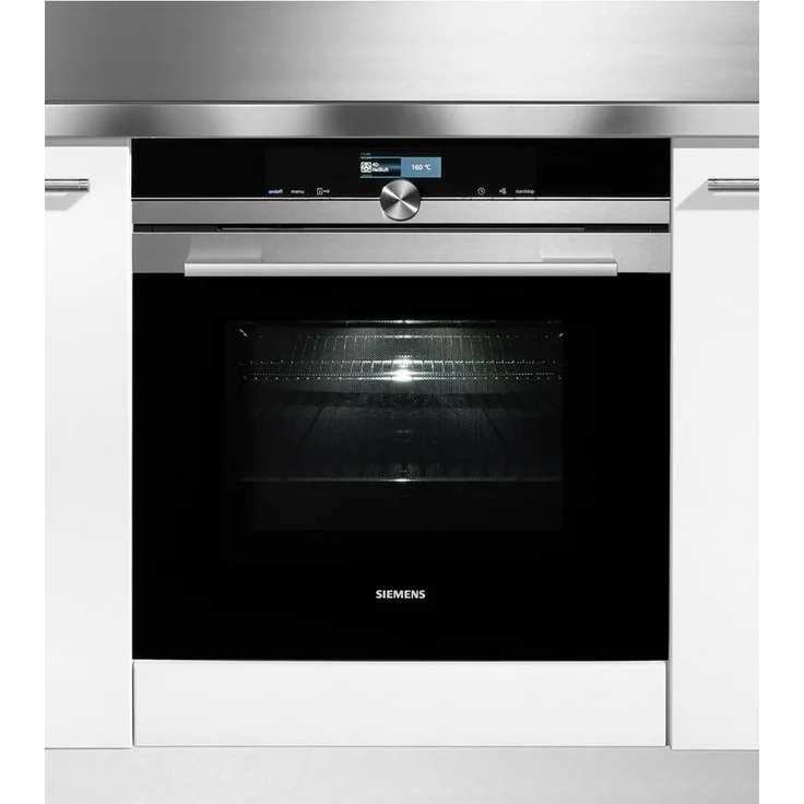 Siemens iQ700 HM636GNS1 Backofen mit Mikrowelle, Einbaugerät, Garraum 67 l, Mikrowellenleistung 800 W, Breite 59,4 cm, varioSpeed, Schnellaufheizung und coolStart, ecoClean, cookControl, edelstahl, schwarz – Bild 3
