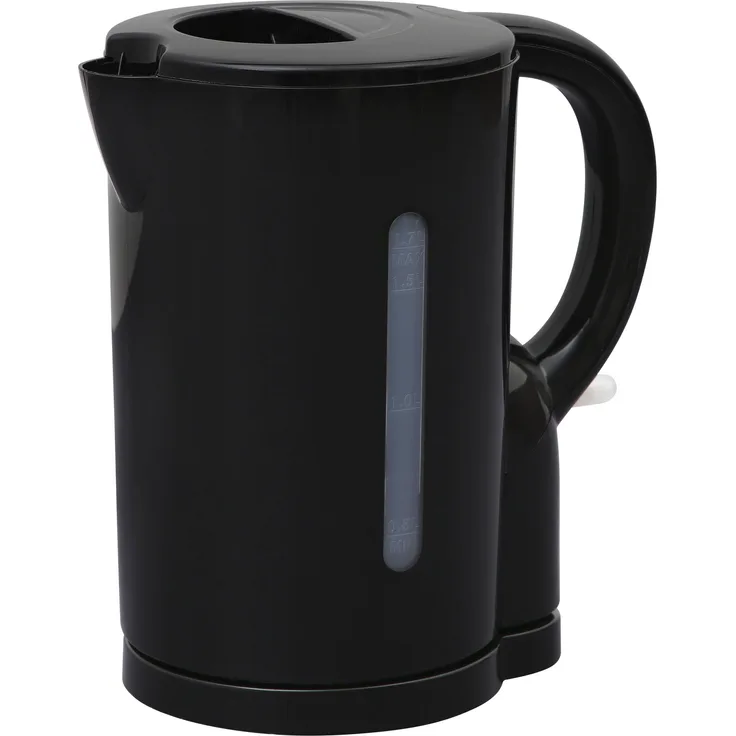 DESKI Wasserkocher, 22000W, 1,7L, kabellos, Abschaltautomatik, schwarz