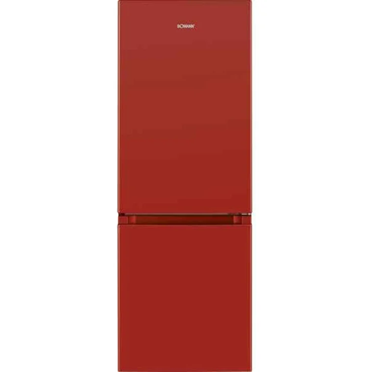 Bomann KG 320.2 W Kühl-Gefrierkombination, freistehend, rot, Breite 49.5 cm, Energieklasse E – Bild 1