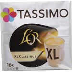Tassimo L'Or XL Classique, Kaffee, Kaffeekapsel, Gemahlener Röstkaffee, 16 T-Discs