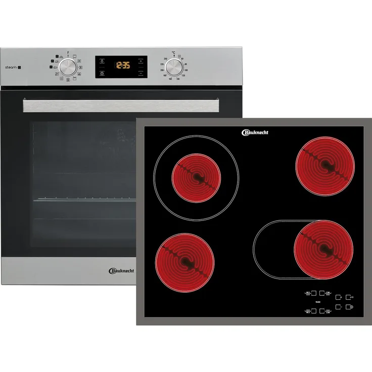 Bauknecht BAKO3 SR6 Set Backofen BAK3S KN8V IN + Glaskeramikkochfeld CTAR 7642 IN