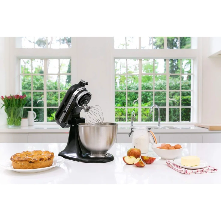 KitchenAid Classic 5K45SSEOB Küchenmaschine mit Direktantrieb, 275W, 4,3 L Edelstahlschüssel, onyx schwarz, Serie: 5K45SS – Bild 7
