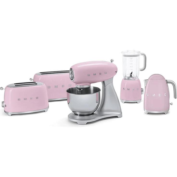 Smeg TSF01PKEU Doppelschlitztoaster, 950W, 6 Bräunungsstufen, cadillacpink – Bild 5